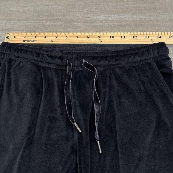 Z Supply Evalyn Silky Velour Drawstring Jogger Pant in Onyx Women's Size S - Picture 9 of 15